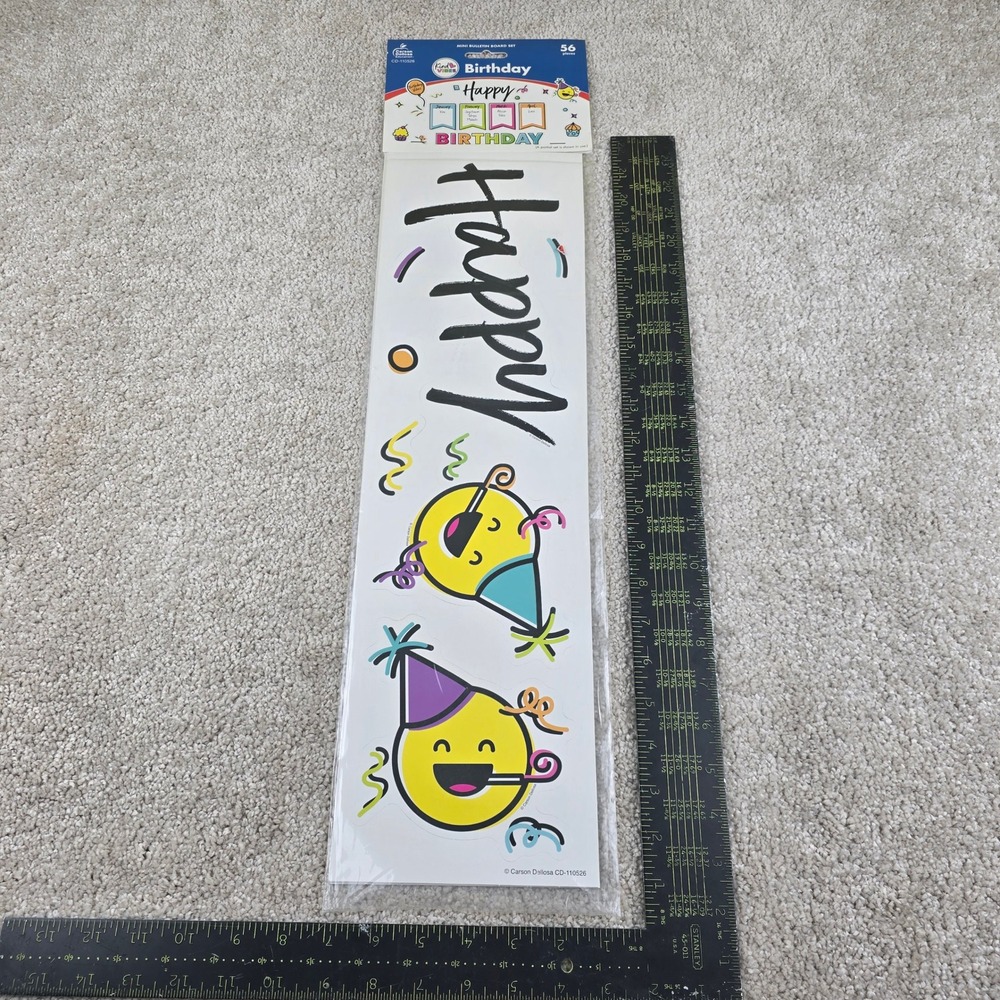 Carson Dellosa Kind Vibes Birthday Mini‎ Bulletin Board Set Multicolor CD-110526